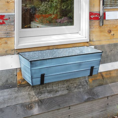 galvanized metal window box